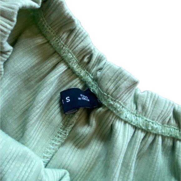 Zaful Womens Light weight Comfy Ribbed Shorts-Mint Green-Size 4-GUC - Picture 4 of 7